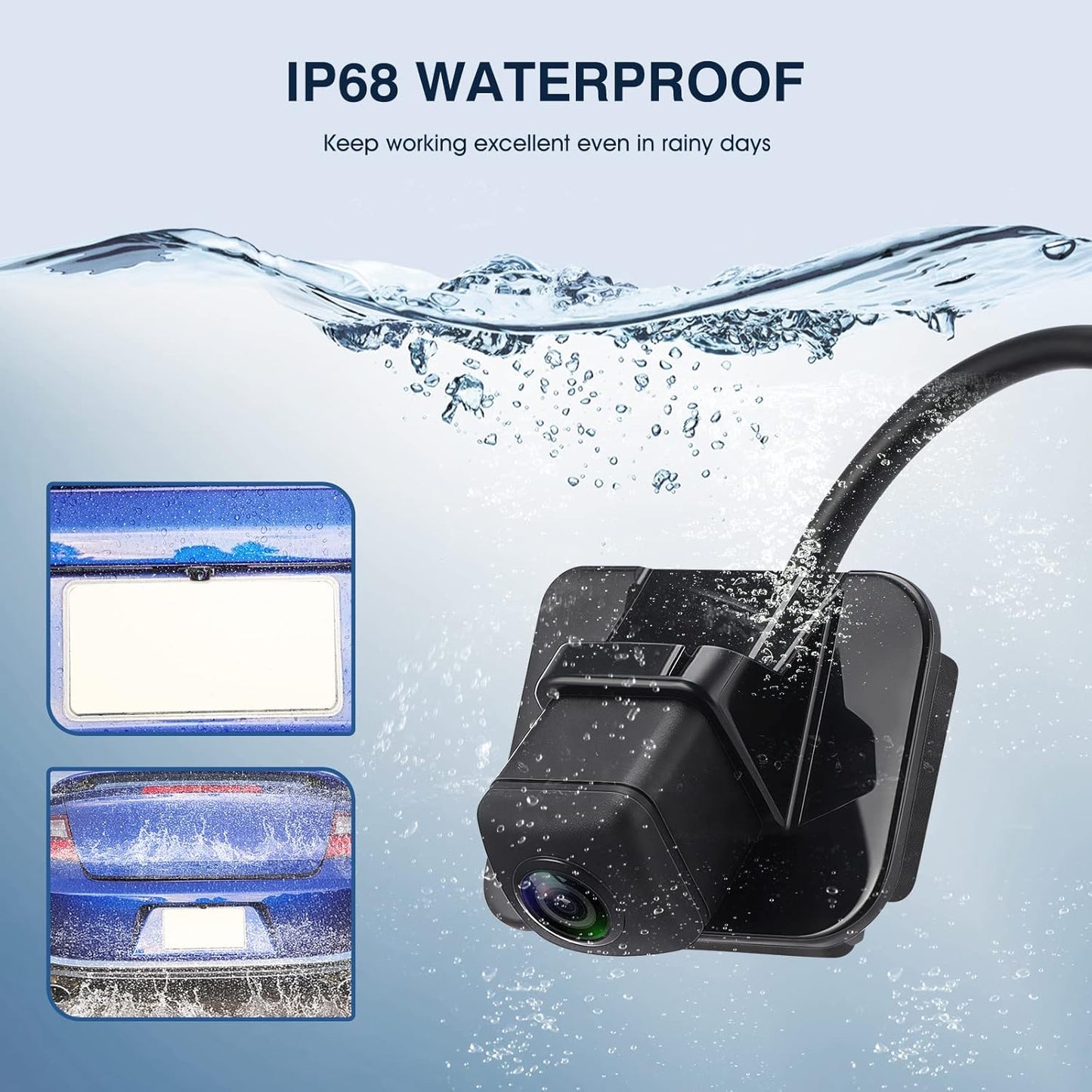 Rear Park Assist Backup Camera 39530-T2A-A21 Compatible with Honda Accord 2014-2017, Reversing Assist Rear View Camera 590-440, 39530T2AA21, 39530T2AA3