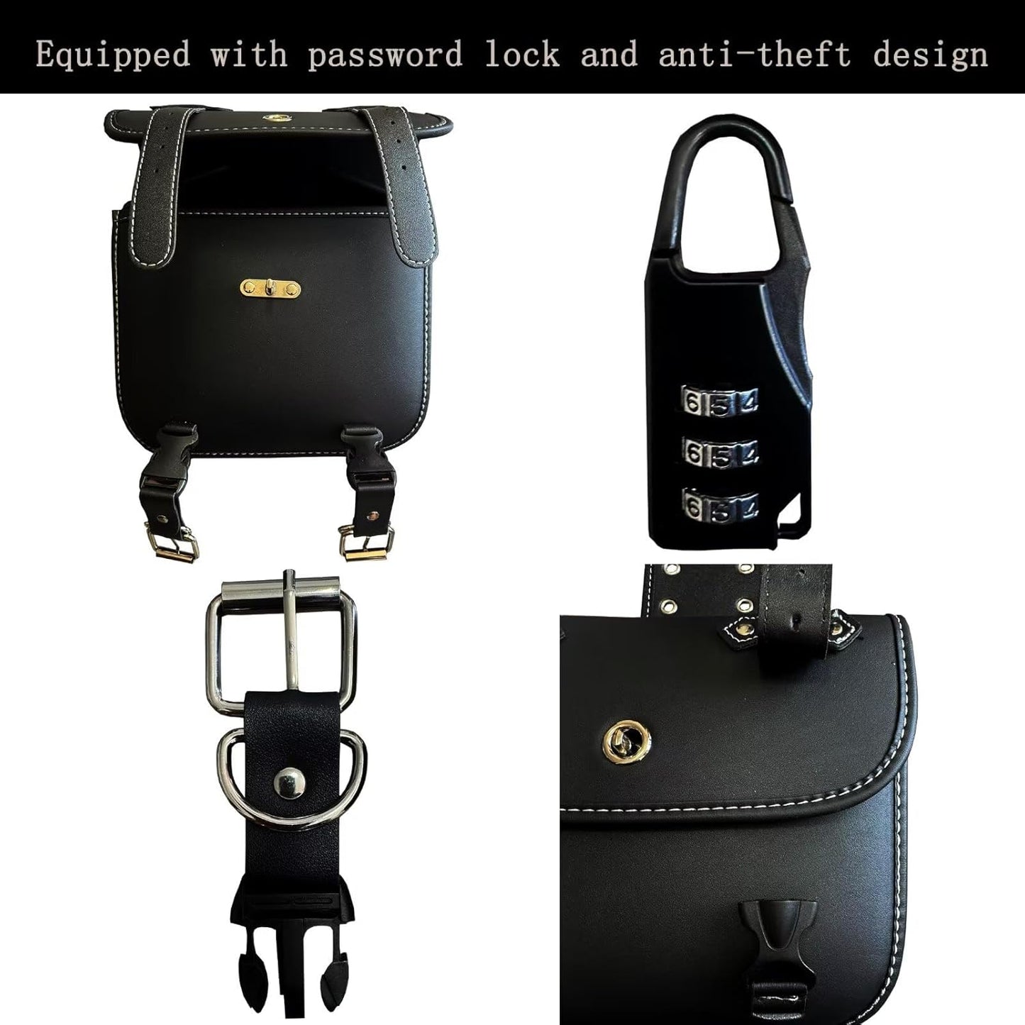 Motorcycle Saddlebags, Scooter Powersports Leather Saddle Bags Motorcycles, Softail Universal Throw Over Sportster Saddlebags 10.24x4.72x8.66 inches