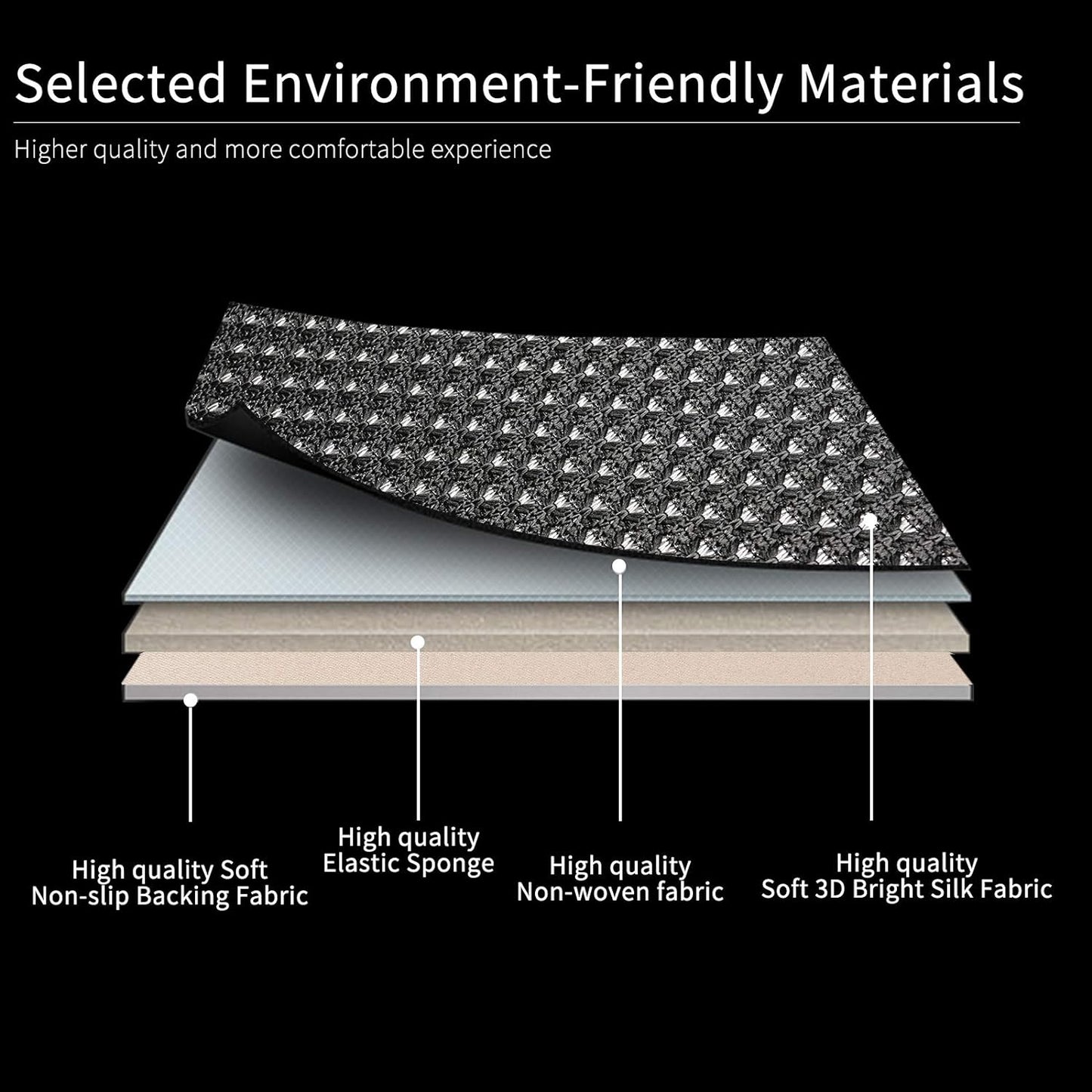 Auto Newer 2 PCS Breathable Universal Four Seasons Car Seat Covers，Luxury Car Seat Cushion，Protectors for Front Seat Bottoms,Compatible with 95% Vehicles， Fit for Cars Truck SUV or Vans(Black+Grey)