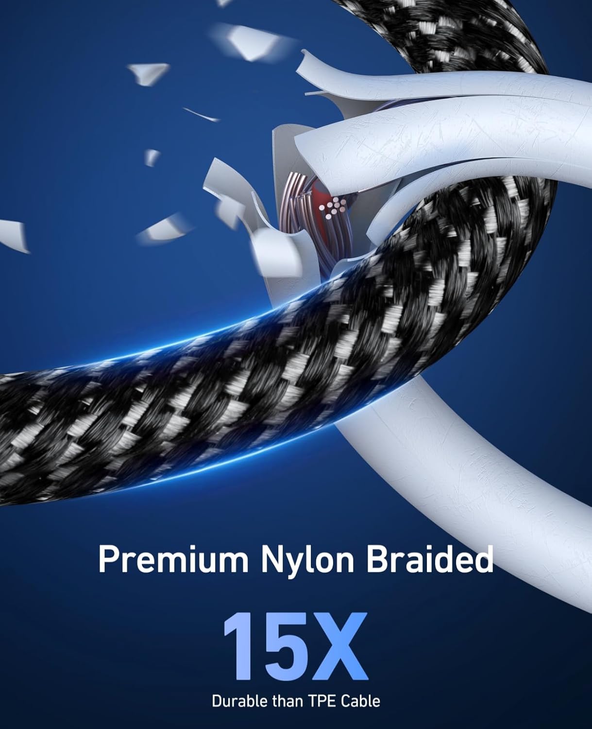 Lightning Cable 3ft 3Pack [Apple MFi Certified] Nylon Braided iPhone Charger Cable Heavy Duty Charging cord Compatible with iPhone 14/13/12/11/Pro Max/X/Xs Max/Xr /8 Plus/ 7 Plus/ 6 Plus/iPad Mini/Air