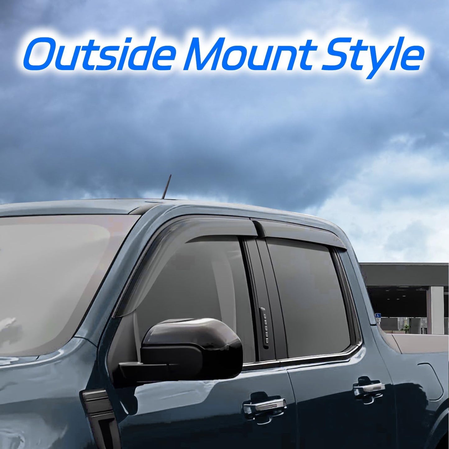 Window Rain Guards Fit for 2014-2023 Jeep Cherokee, Outside Mount Vent Window Visors, Smoke Vent Shade Shield, Car Accessories 2015 2016 2017 2018 2019 2020 2021 2022, 4pcs