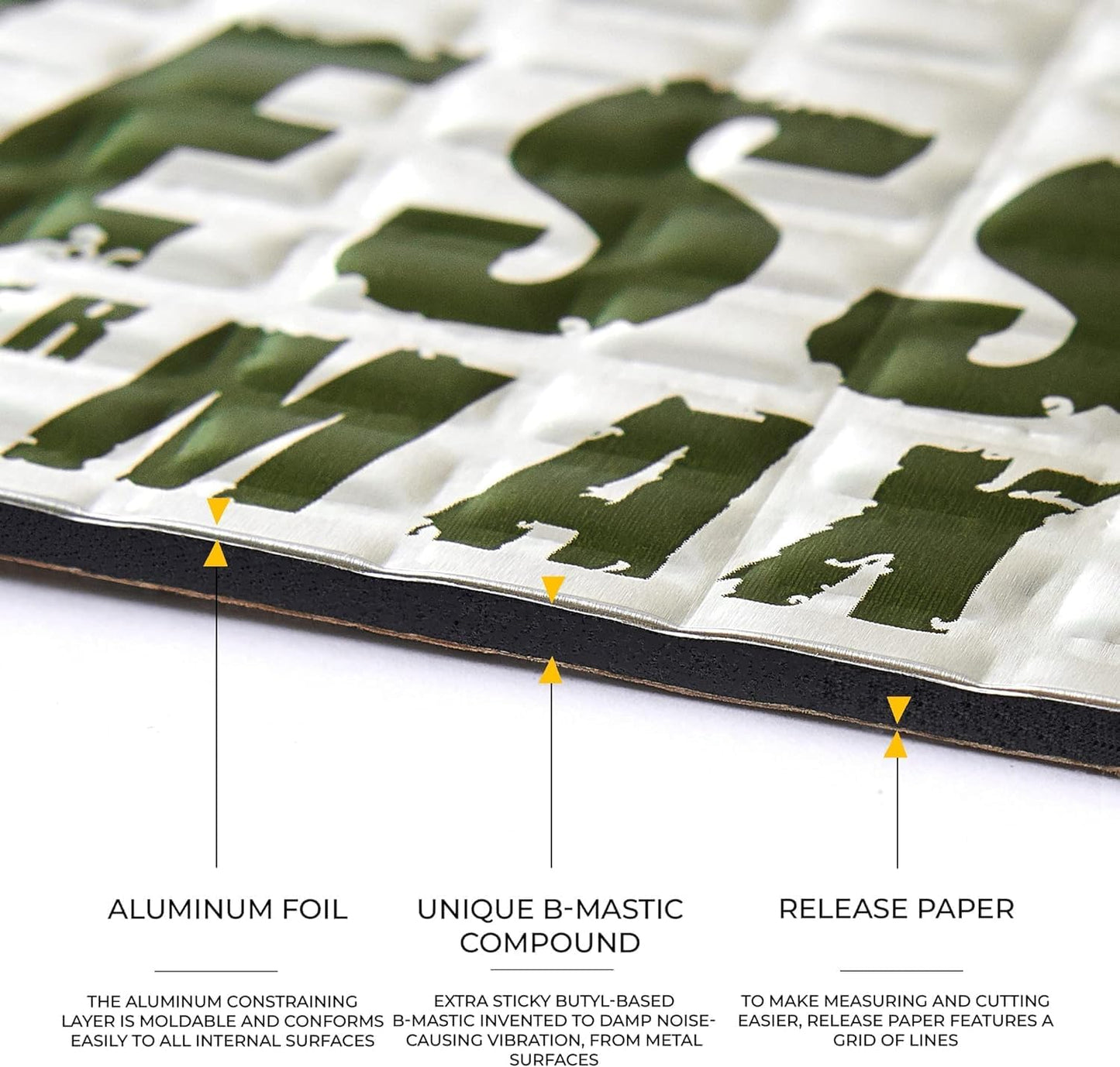 Siless Max 120 mil (3mm) 6 sqft Car Sound Deadening mat - Butyl Automotive Sound Deadener - Noise Insulation and Vibration Dampening Material (6 sqft)