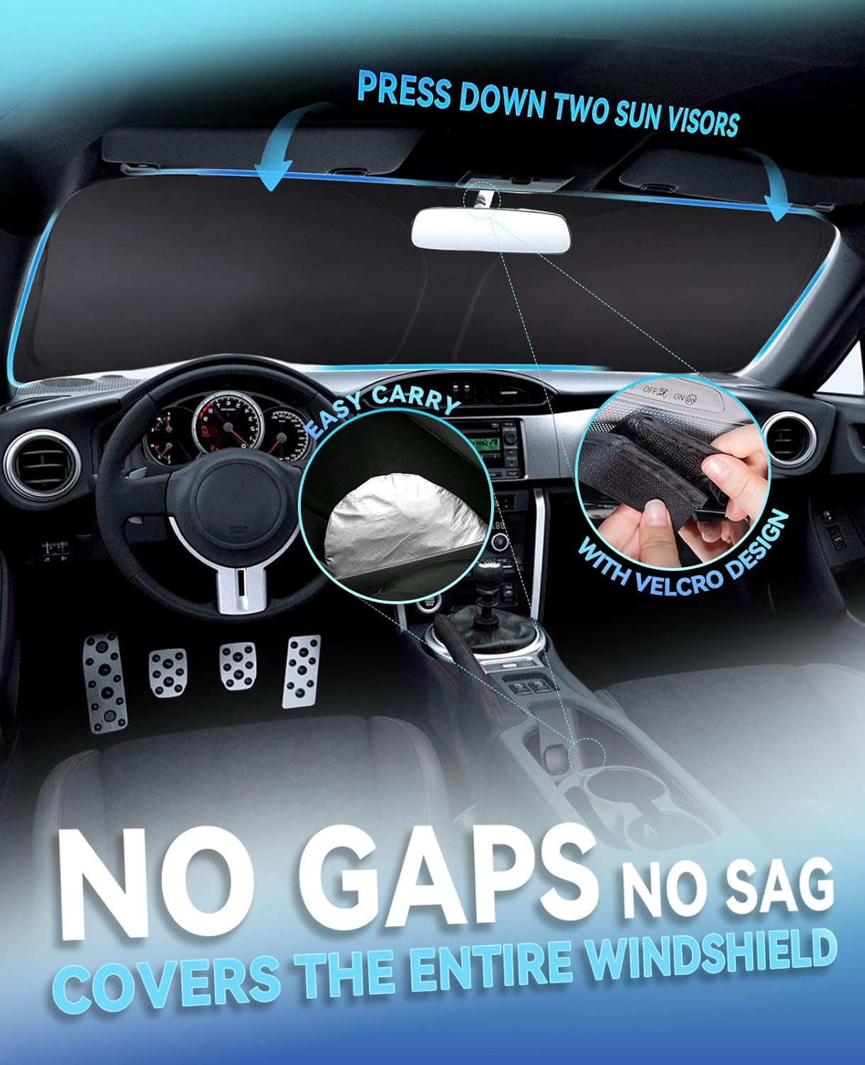 Sun Shade for KIA Sorento Car Windshield Sunshade for 2021-2023 2024 2025 2026 Sorento SUV for Kia Windshield Cover Sun Protector for UV Ray, Sun Blocker Keep Interior Cool Shield Accessories