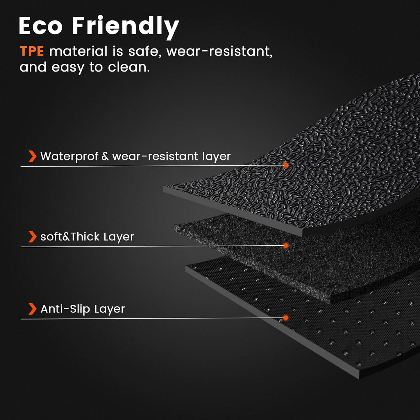 KMF Custom Fit Floor Mats for Lexus RX 2025 2024 2023 Accessories RX350 RX350h RX500h (NOT RX450h+ PHEV), All Weather TPE Waterproof Car Floor Liners,Front Rear 2 Row, Anti-Slip Deep Grooves Car Mats
