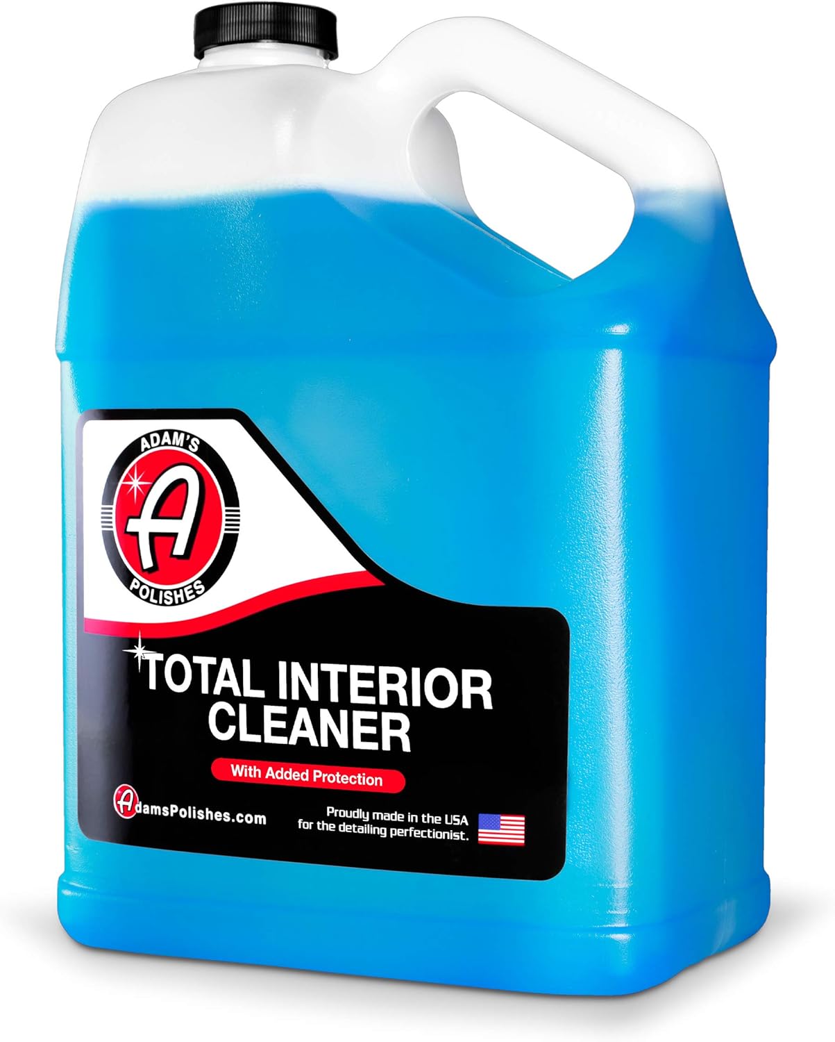 Adam's Polishes Total Interior Cleaner & Protectant, Quick Detailer & SiO2 Protection, Ceramic Infused, Anti-Static, OEM Finish, For Leather, Vinyl, Plastics, Glass & More