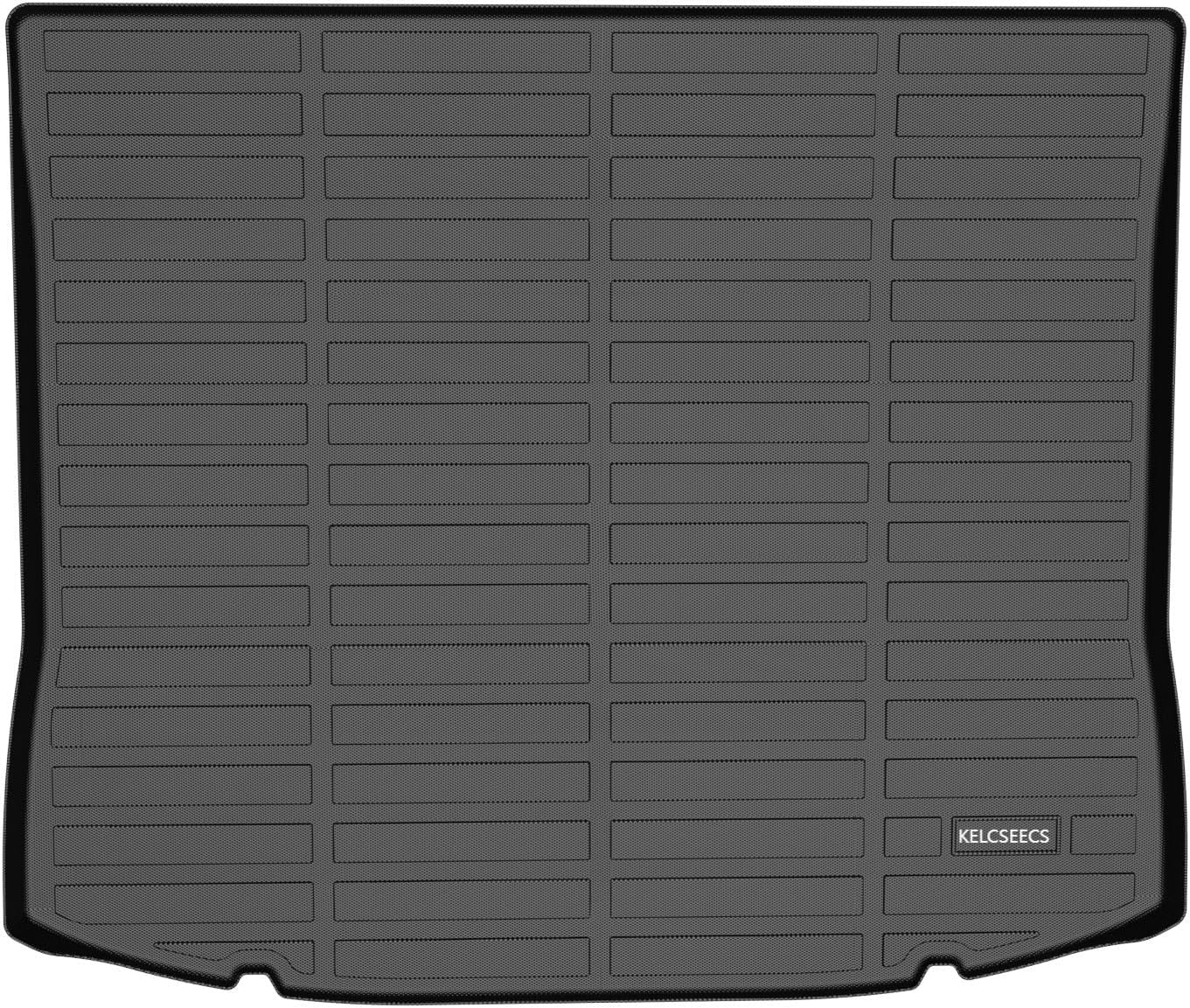 KELCSEECS® Floor Mats & Cargo Liner Custom for Ford Edge 2015-2024 & Ford Edge ST 2019-2024 All Weather Protection TPE Floor Liners Front& Rear Row Full Set Accessories Black