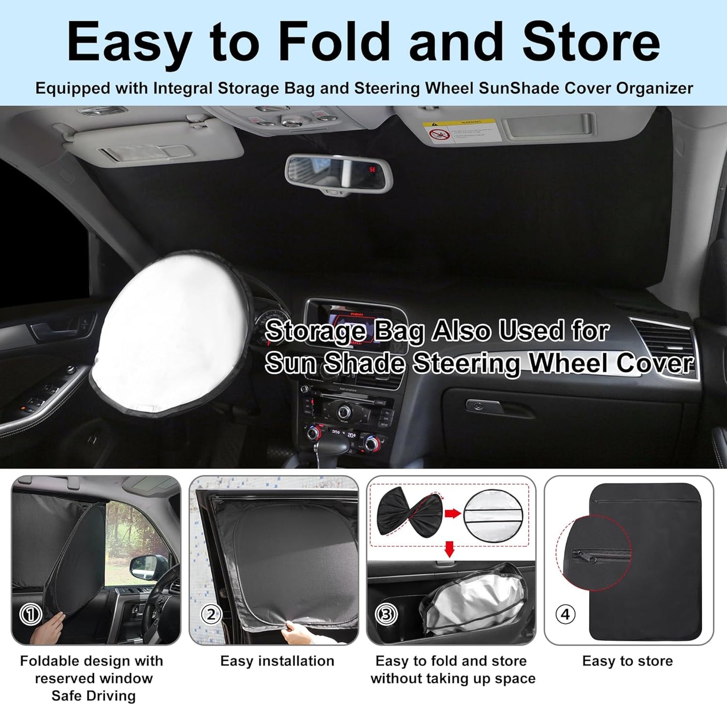 TINGLU Window Shades for Chevrolet Trailblazer 2021-2024 2025 Accessories Car Side Full Windows Rear Windshield Sun Shade Sun UV Rays & Privacy Protection for Camping,Napping 6PCS