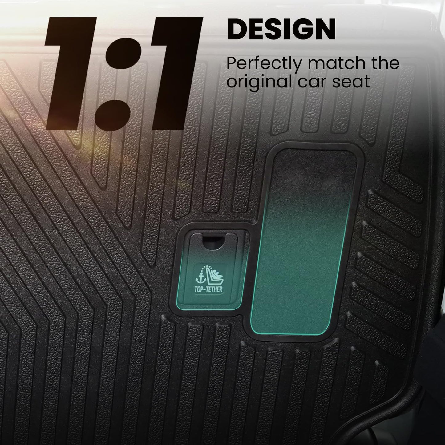 LASFIT Premium Extra Thick Rear Seat Back Covers for Toyota 4Runner 2025 Seat Back Cover | TPE Custom Fit Waterproof 4 Runner 2025 5/7 Seater Second Row Back Seat Backrest Protector Mat Liner