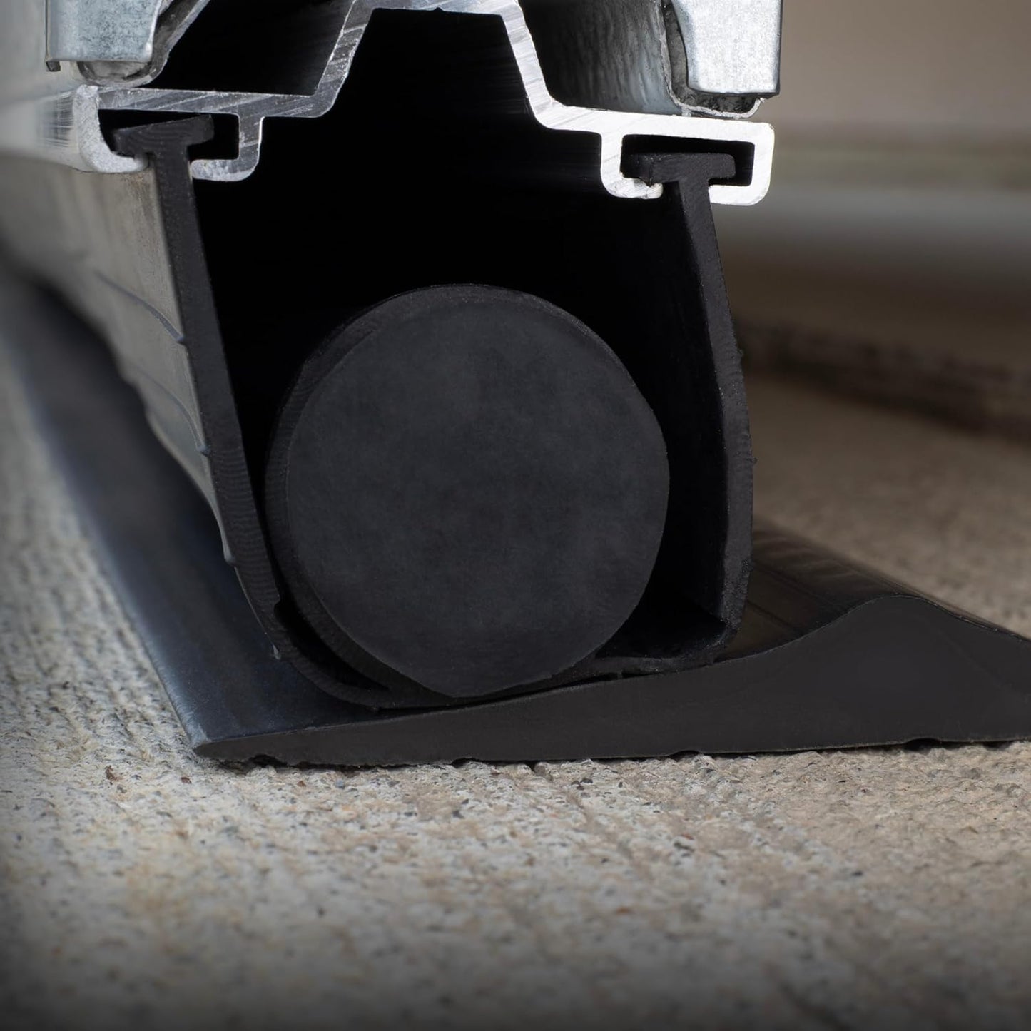 Storm Shield® 10’ Garage Door Seal Threshold Strip - Durable PVC Rubber Seal Strip - Flame Resistant, Weatherproofing Garage Door Installation - Epoxy Adhesive - Made in The USA