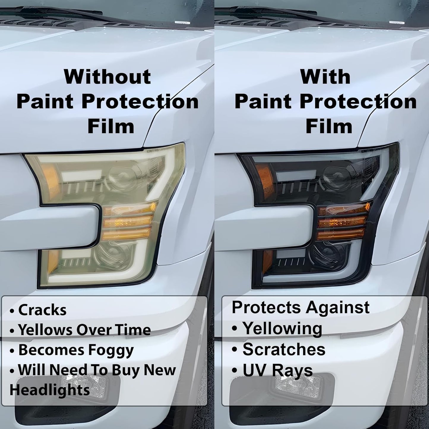 BOGAR TECH DESIGNS Full Headlight Head Light PPF Kit Compatible with Hyundai Palisade 2023-2025, Clear Bra