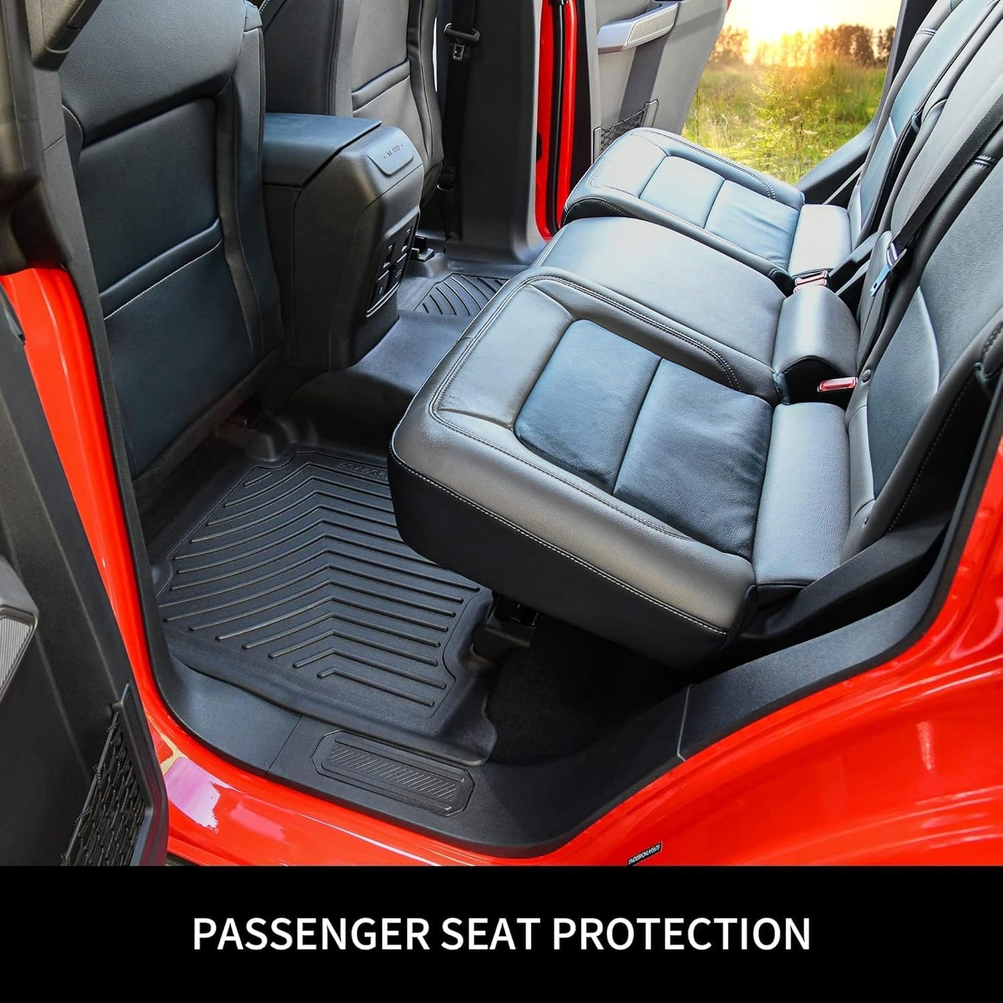 OEDRO Floor Mats Compatible with 2020-2024 2025 Ford Escape (NOT Fit Hybrid Models), Custom Fit 1st & 2nd Row Floor Liners Set, Black TPE All-Weather Guard