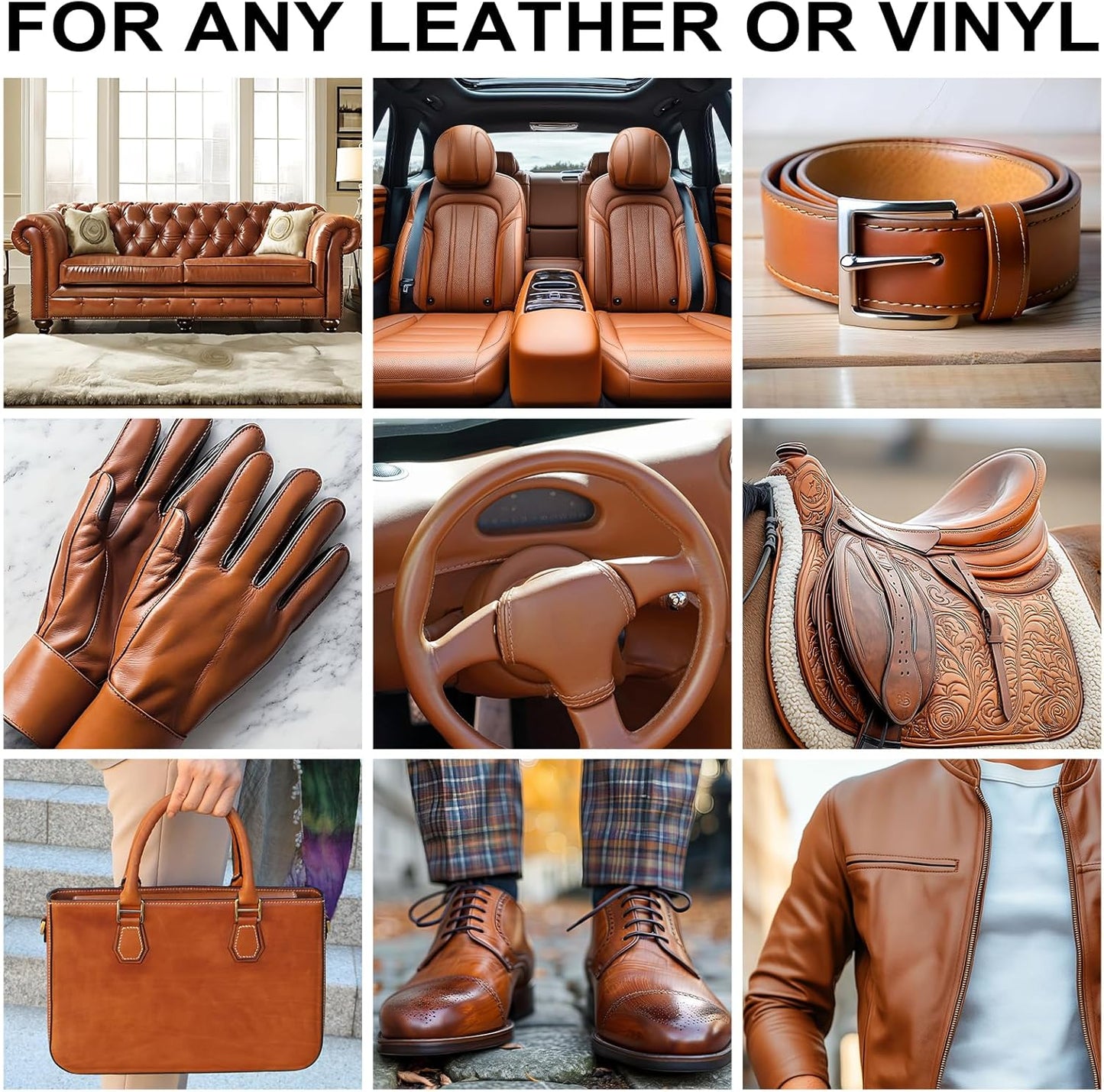 Leather Recoloring Balm,10oz Leather Color Restorer Leather Repair Kit for Furniture Car Leather Scratch Remover, Beige Leather Color Restorer for Couches,Leather Dye Paint for Faded