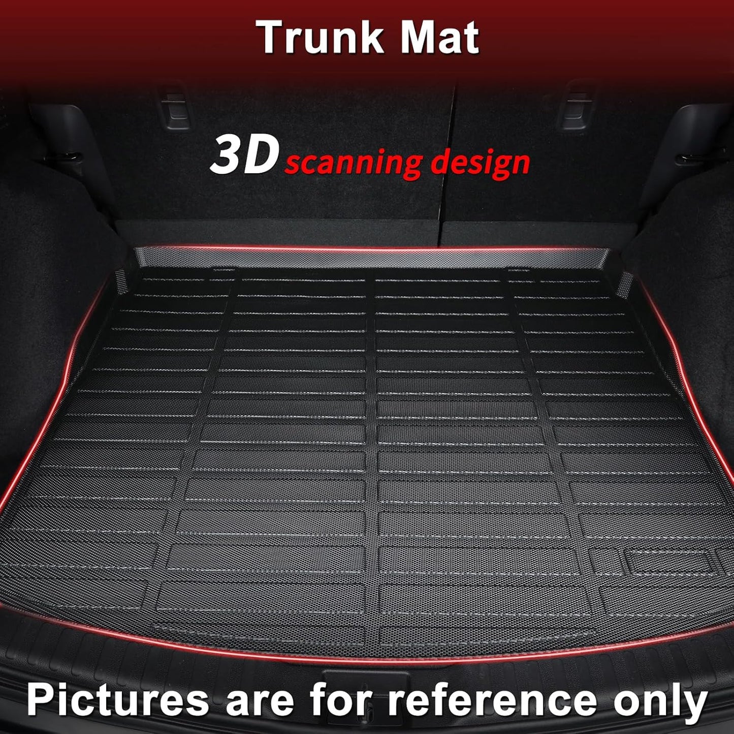 Wayhigh-All Weather Floor Mats and Cargo Liners Set Fit for Mazda CX-50 Hybrid 2025 TPE Car Mats Waterproof Anti-Slip Rubber Trunk Liners CX-50 Accessories