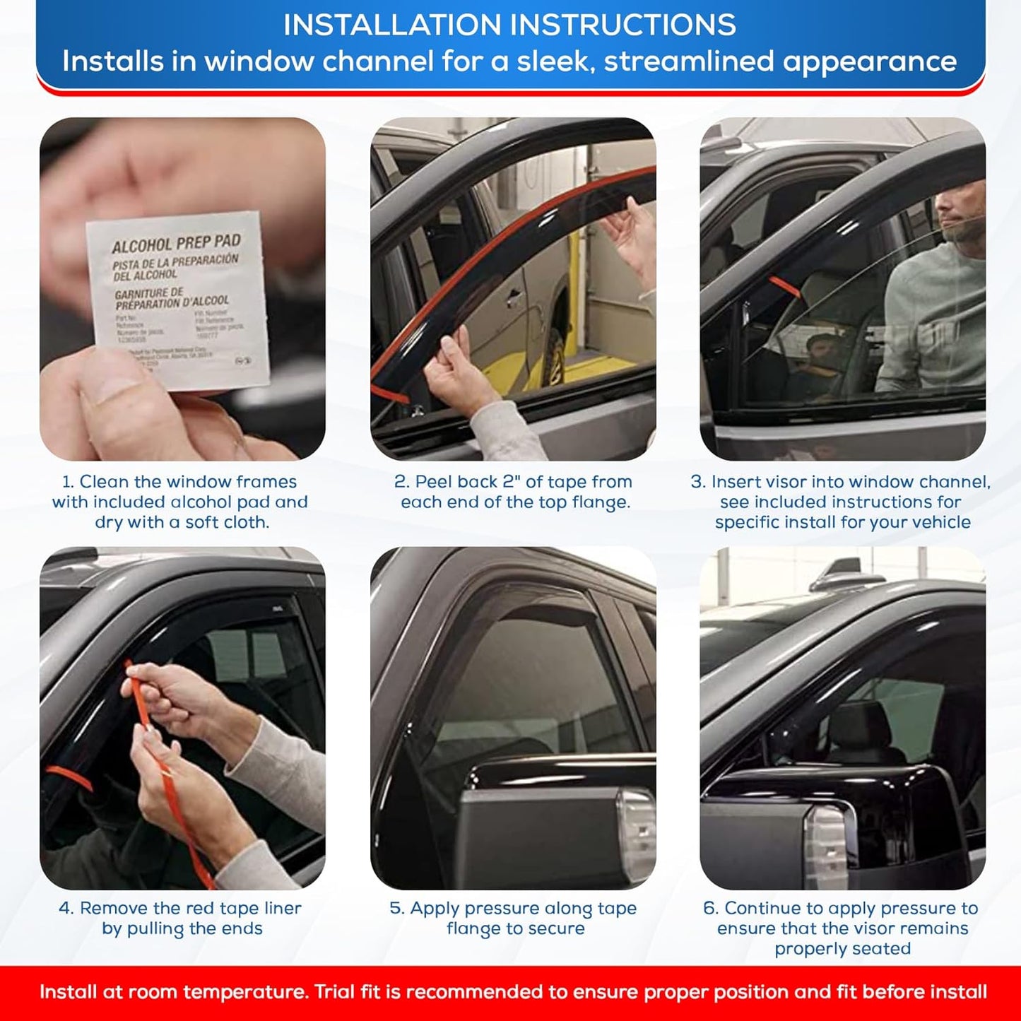 KPY Window Visor Compatible with Nissan Juke 2011-2017, 4PC Rain Guard Side Window Vent Deflectors in-Channel Style, 2011 2012 2013 2014 2015 2016 2017