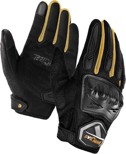 BORLENI Motorcycle Riding Gloves Touch Screen Full Finger Glove Motocross Road Racing Bike Outdoor Sports for Women Men