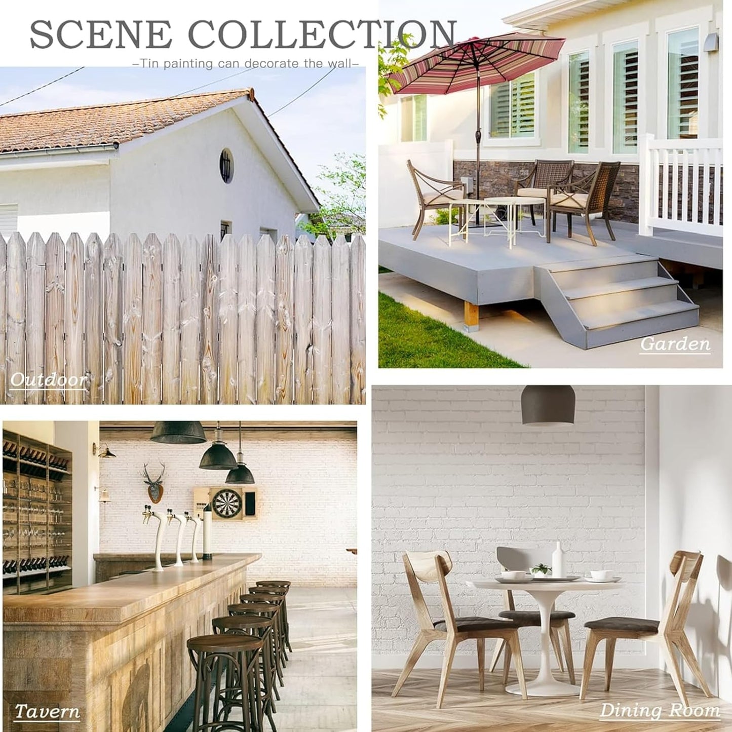 CALMING CORNER Vintage Metal Tin Street Sign Bar Cafe Garage Cave Home Room Wall Bathroom Farmhouse Garden Porch Patio Decor, 16 x 4 Inch