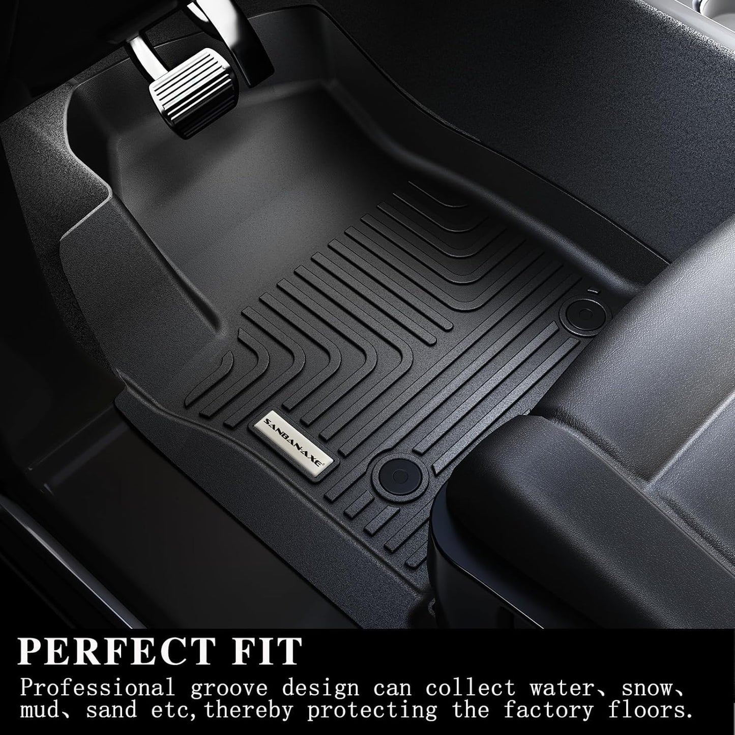 Cargo Liners for 2025 Acura ADX,TPE All Weather Protection 1st & 2nd Row Car Floor Mats 2025 ADX Accessories-Black