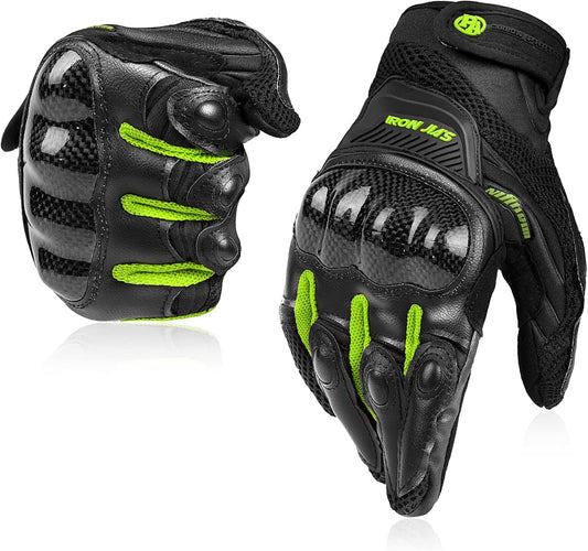 BORLENI Motorcycle Gloves Touch Screen for Men Women Padding Hard Knuckle Cycling Motorbike ATV Hiking Riding Climbing Glove