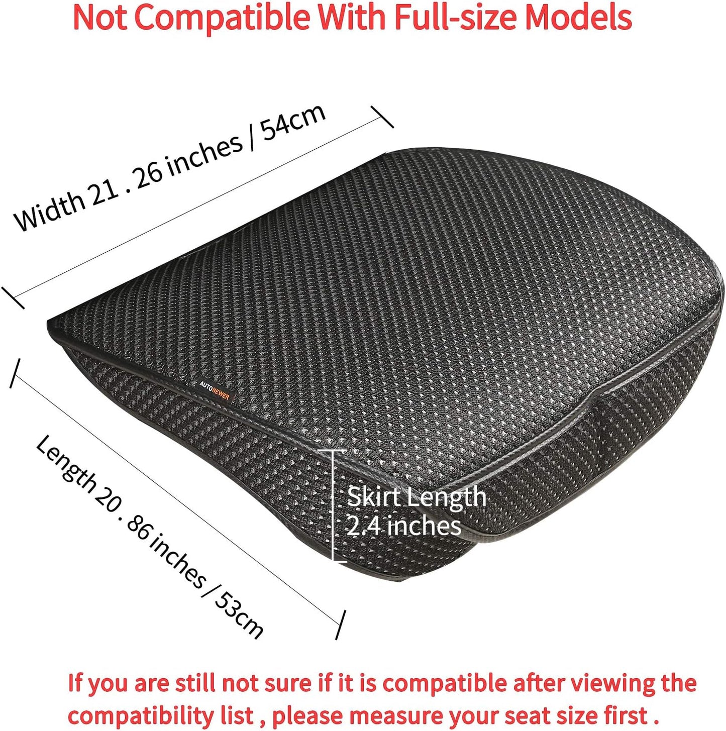 Auto Newer 2 PCS Breathable Universal Four Seasons Car Seat Covers，Luxury Car Seat Cushion，Protectors for Front Seat Bottoms,Compatible with 95% Vehicles， Fit for Cars Truck SUV or Vans(Black+Grey)