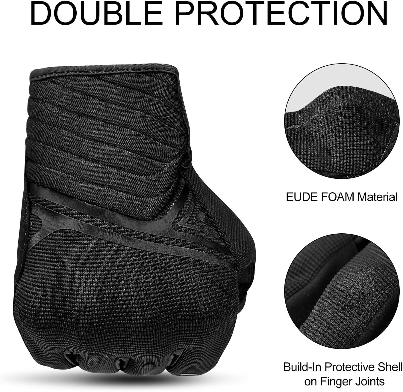 INBIKE Breathable Mesh Motorcycle Gloves Touchscreen with TPR Palm Pad Hard Knuckles