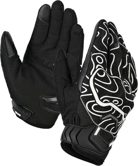 BORLENI Motorcycle Gloves Motorbike Glove Full Finger Knuckle Protection Padding Touch Screen for Women Men