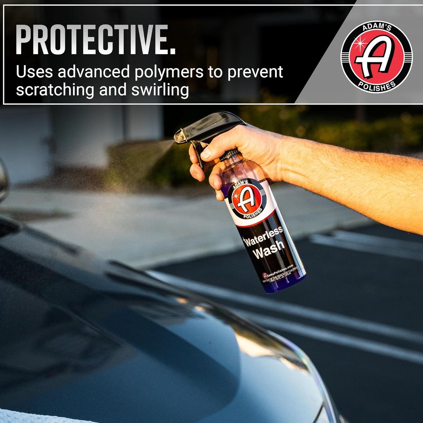 Adam's Polishes Waterless Wash (5 Gallon) Cleaning, Wash, Spray for Car Detailing, Safe Ultra Slick Lubricating Formula for Car, Boat, Motorcycle, RV -No Garden Hose, Wash Soap, or Foam Cannon Needed