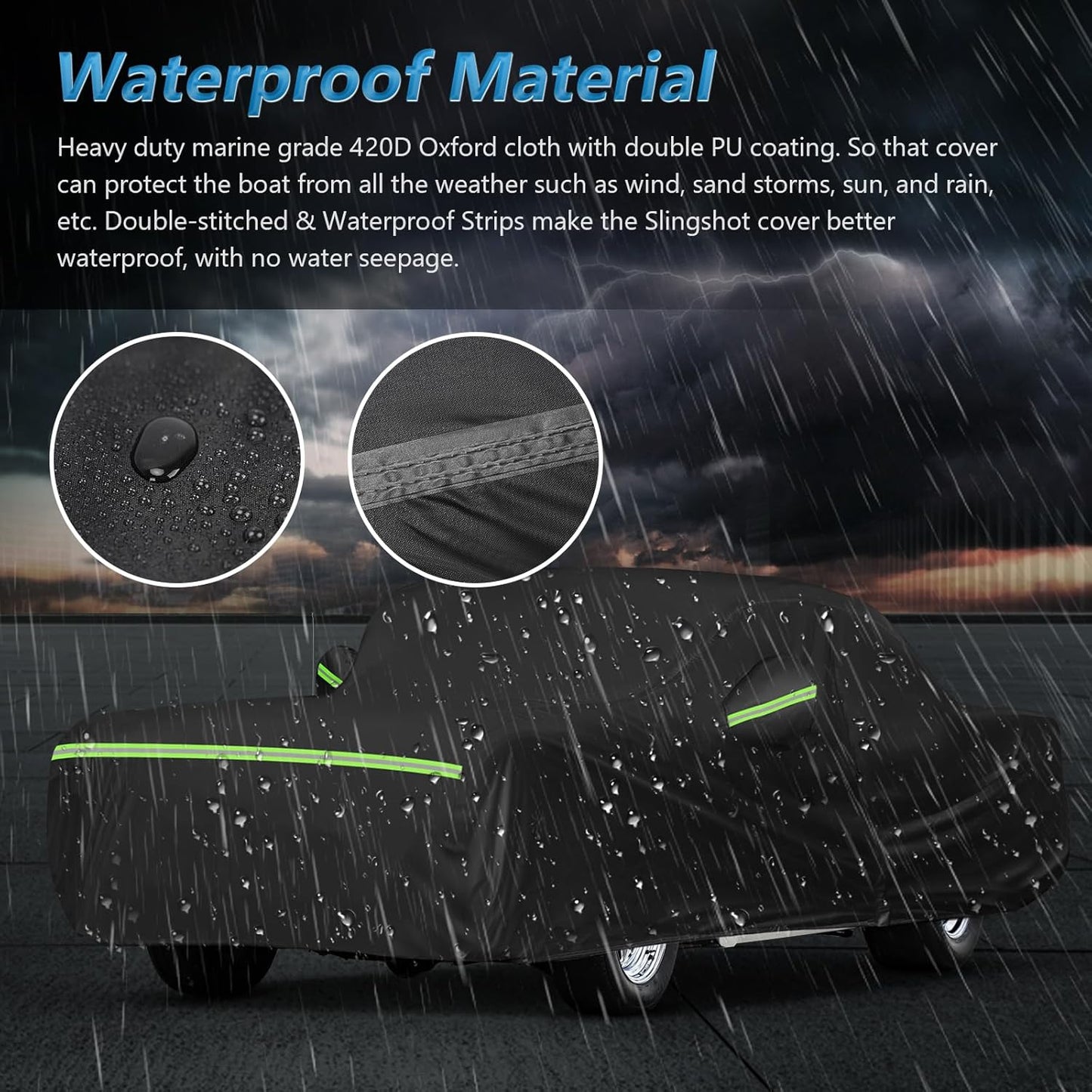 Waterproof Car Covers for Chevrolet Bel Air/150/210 1950-1957 Sedan/Coupe/Hardtop, 420D Oxford Cloth Sun Heat Protection Outdoor Full Covers with Driver Side Zipper Windproof Heavy Duty All Weather