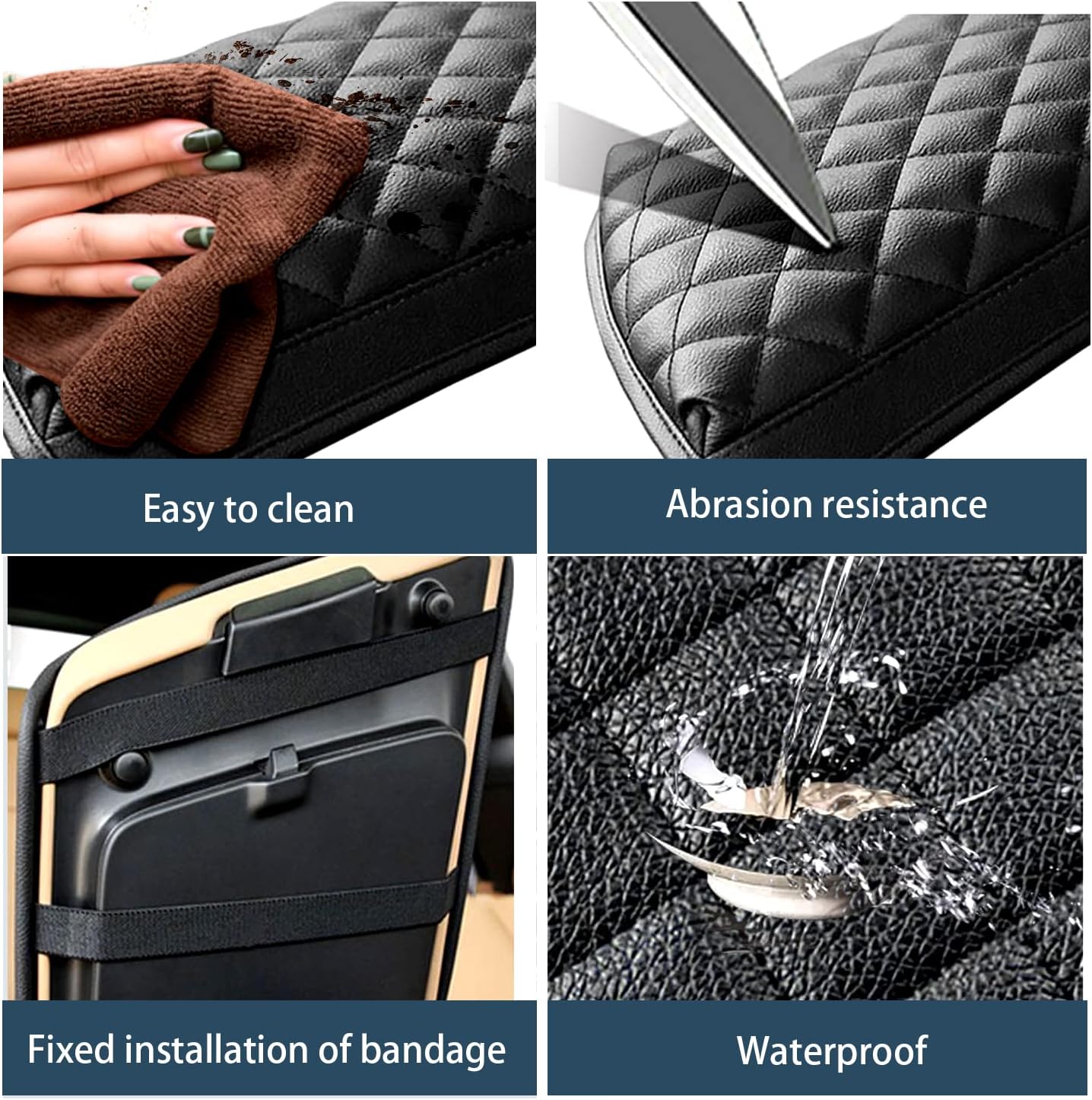 Ruiya XC90 Center Console Cover for 2018-2024 Volvo XC90 Accessories, Volvo XC90 Thicken Soft Comfy Armrest Cover Lid Protector Compatible with 2018 2019 2020 2021 2022 2023 2024 Volvo XC90