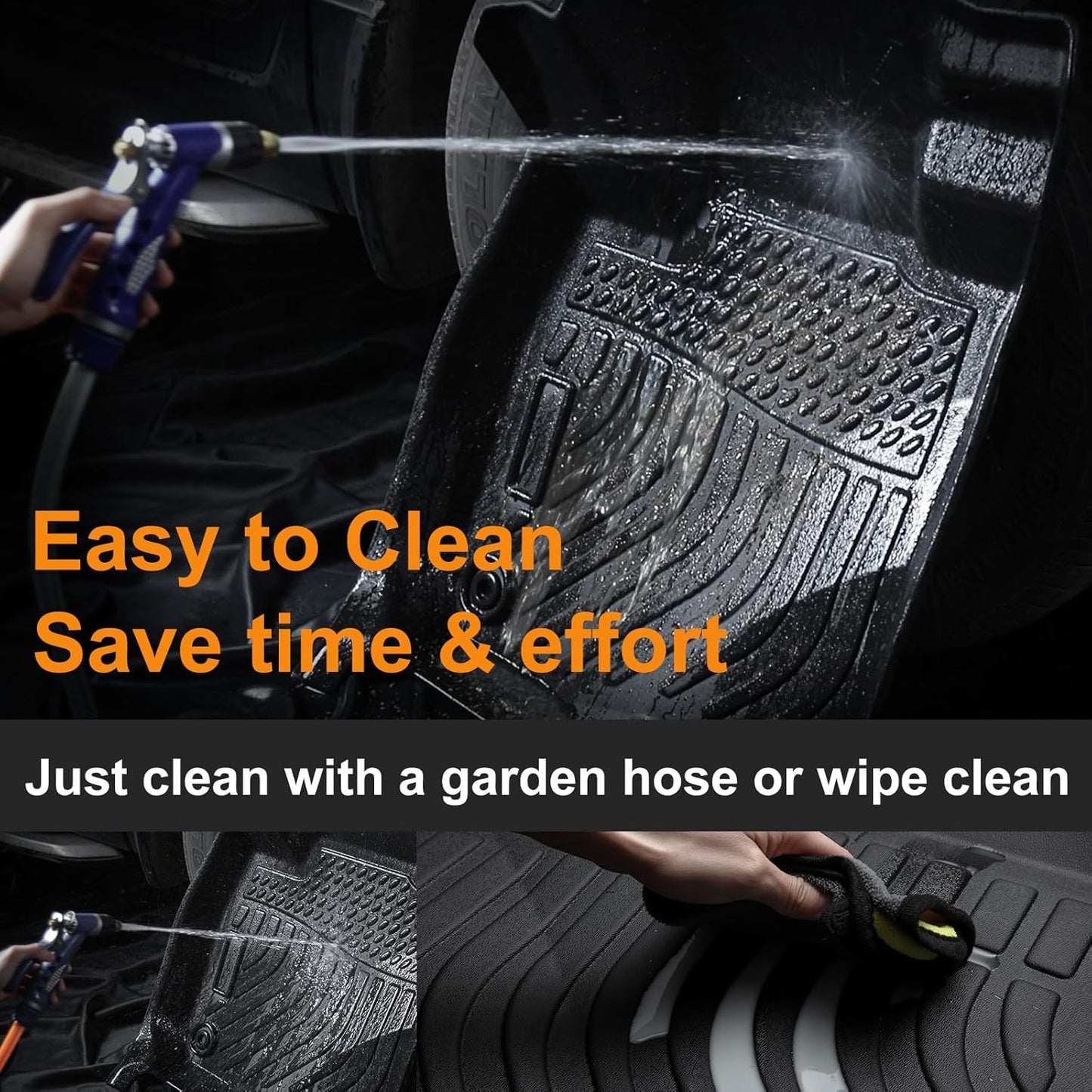 Binmotor-Floor Mats & Cargo Liner for for Cadillac XT4 2019-2025, All Weather Car Floor Mat TPE Rubber Mats Cargo Mat Trunk Mat for Cadillac XT4 Accessories