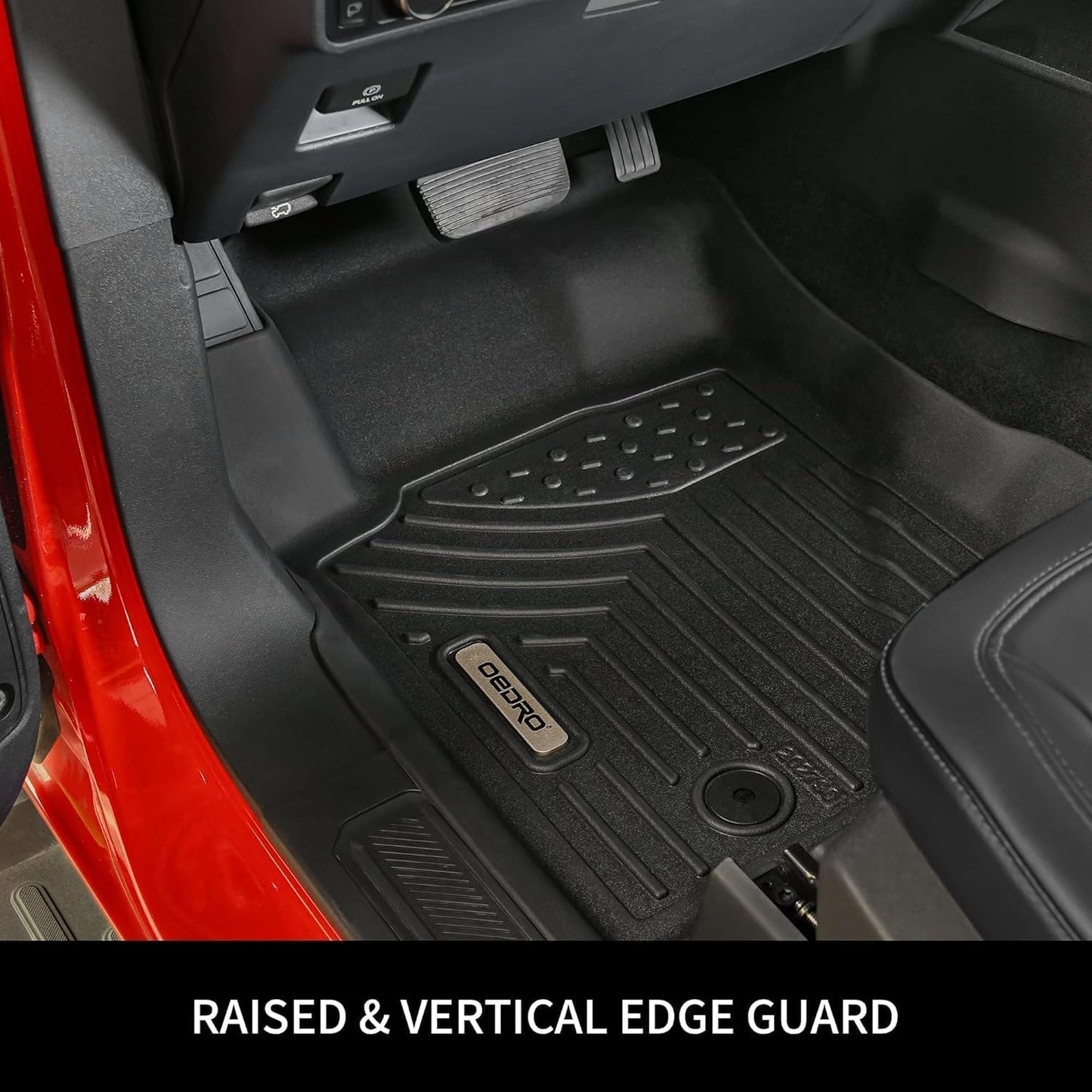 OEDRO All-Weather Floor Mats Fit for 2017-2025 Mazda CX-5, Unique Black TPE Mazda CX-5 Floor Liners, 1st and 2nd Row: Front, Rear, Full Set Liners