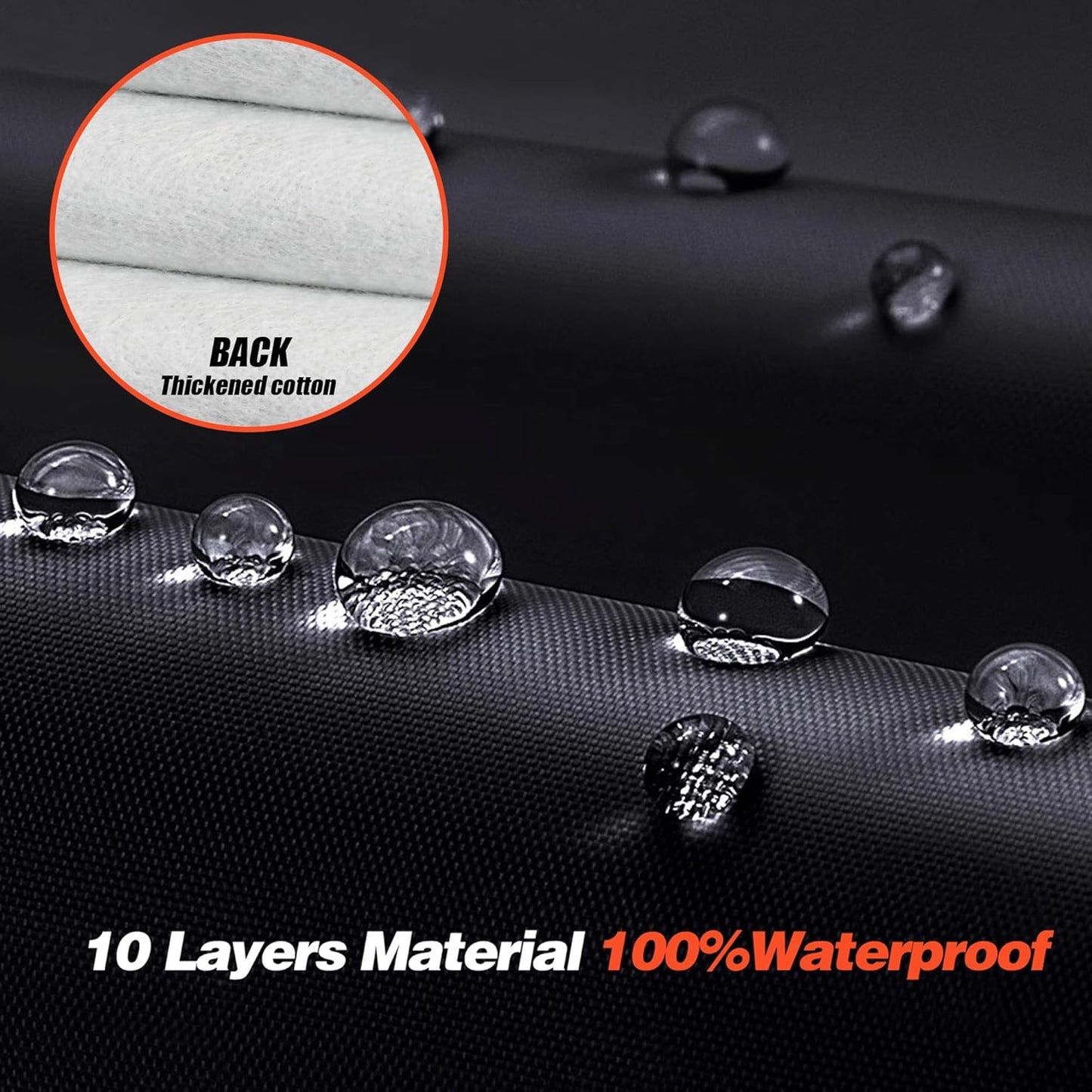 12-Layer Custom Fit Car Cover for Tesla Model 3 (2017-2025), Upgraded Waterproof All-Weather Full Exterior Cover with Door Zipper and Charging Port, for Snow Rain Dust and Sun UV Protection-Black.