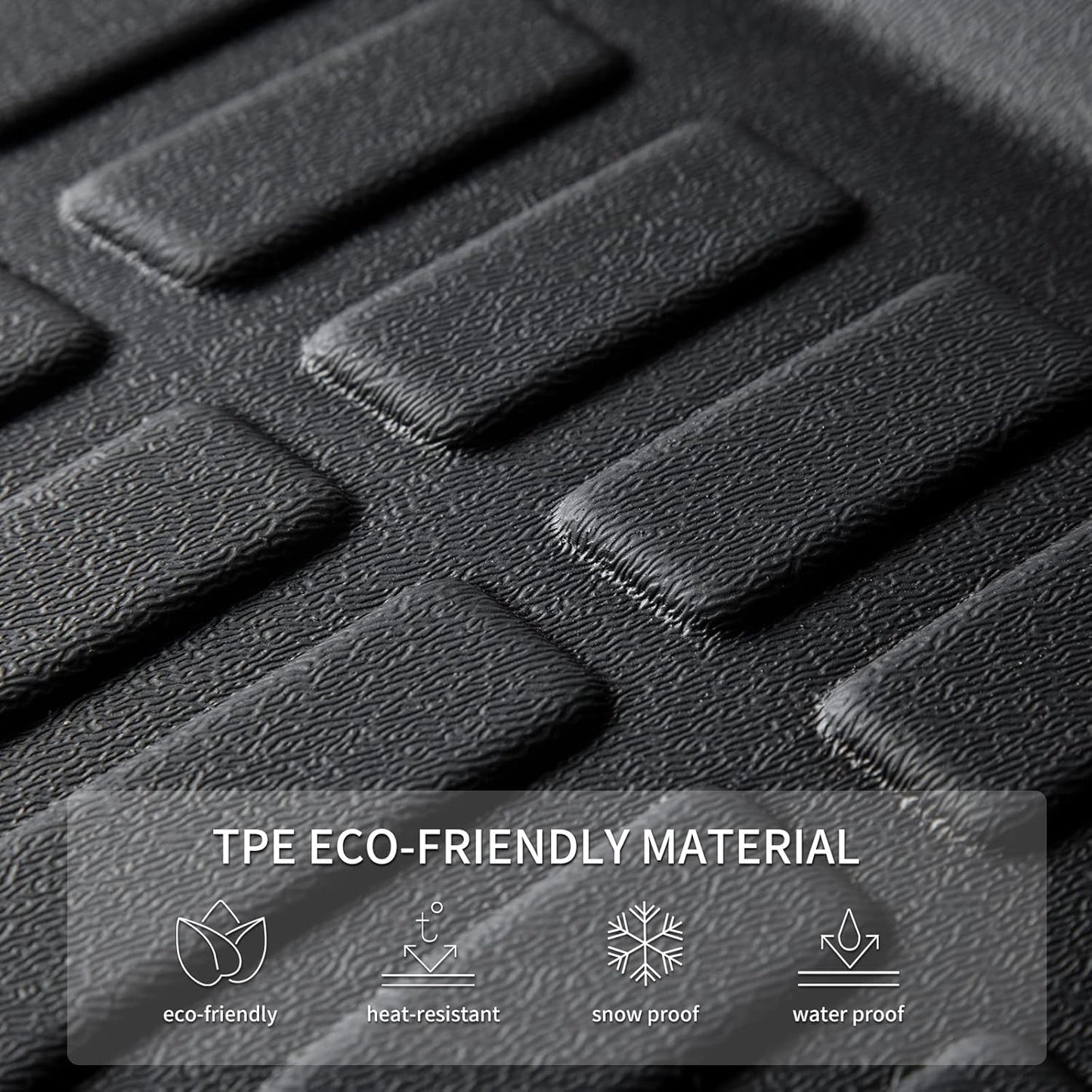 KELCSEECS® Floor Mats & Cargo Liner Custom for 2024-2018 Volkswagen Tiguan 5 Seats,All Weather Protection Anti-Slip TPE Floor Liners Full Set VW Tiguan Accessories Black