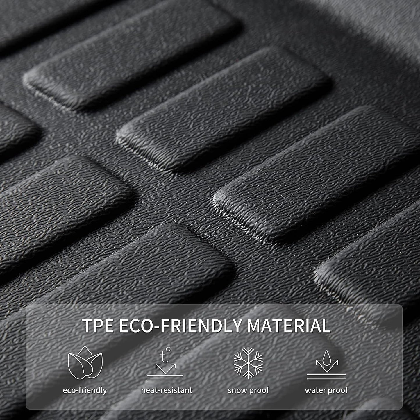 KELCSEECS Floor Mats Custom for 2025 2024 2023 Kia Sportage Hybrid Not Fit Plug-in Hybrid Car Mats All Weather Mats Heavy Duty Front& Rear Row Floor Liners Black Kia Sportage Hybrid Accessories