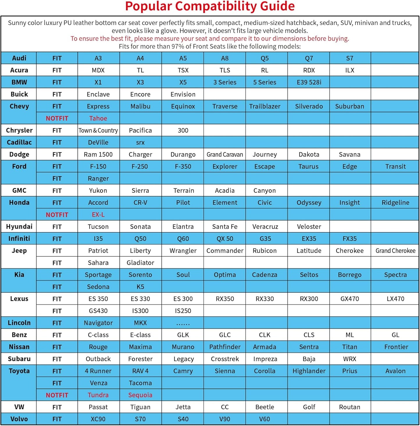 2pc Edge Wrapping Comfortable Car Front Seat Covers, Seat Protectors, Anti-Slip Bottom Seat Cushion Covers for Auto with PU Leather(Beige)