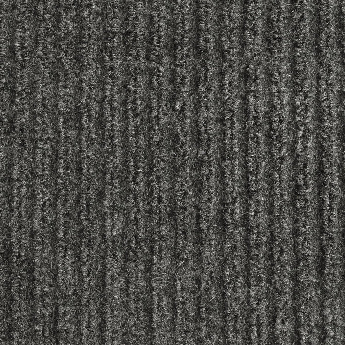iCustomRug Spartan Weather Warrior Duty Indoor/Outdoor Utility Ribbed in 3ft,4ft,6ft Widths 70 Custom Sizes with Natural Non-Slip Rubber Backing 4'X28' in Charcoal