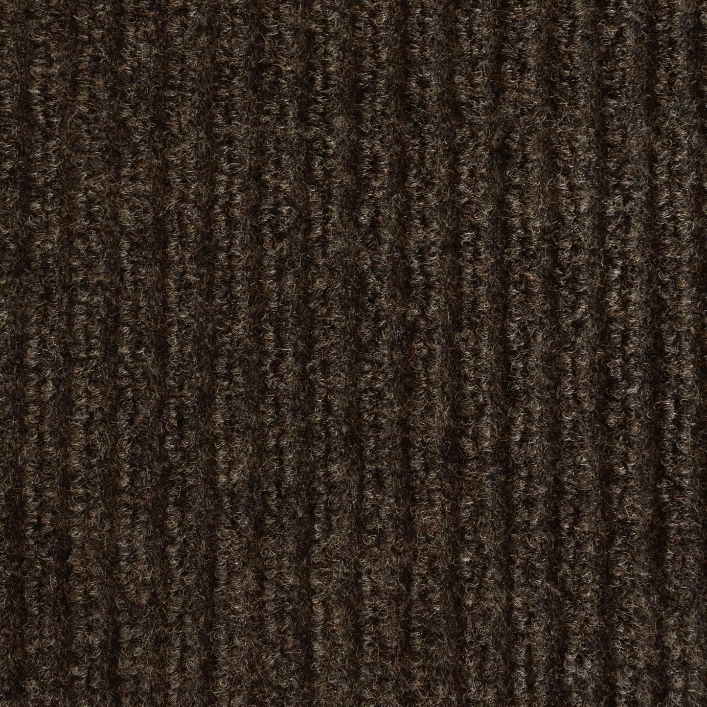 iCustomRug Spartan Weather Warrior Indoor/Outdoor Utility Ribbed Carpet Runner with Non-Slip Thermoplastic Rubber Backing, 3ft X 46ft in Brown