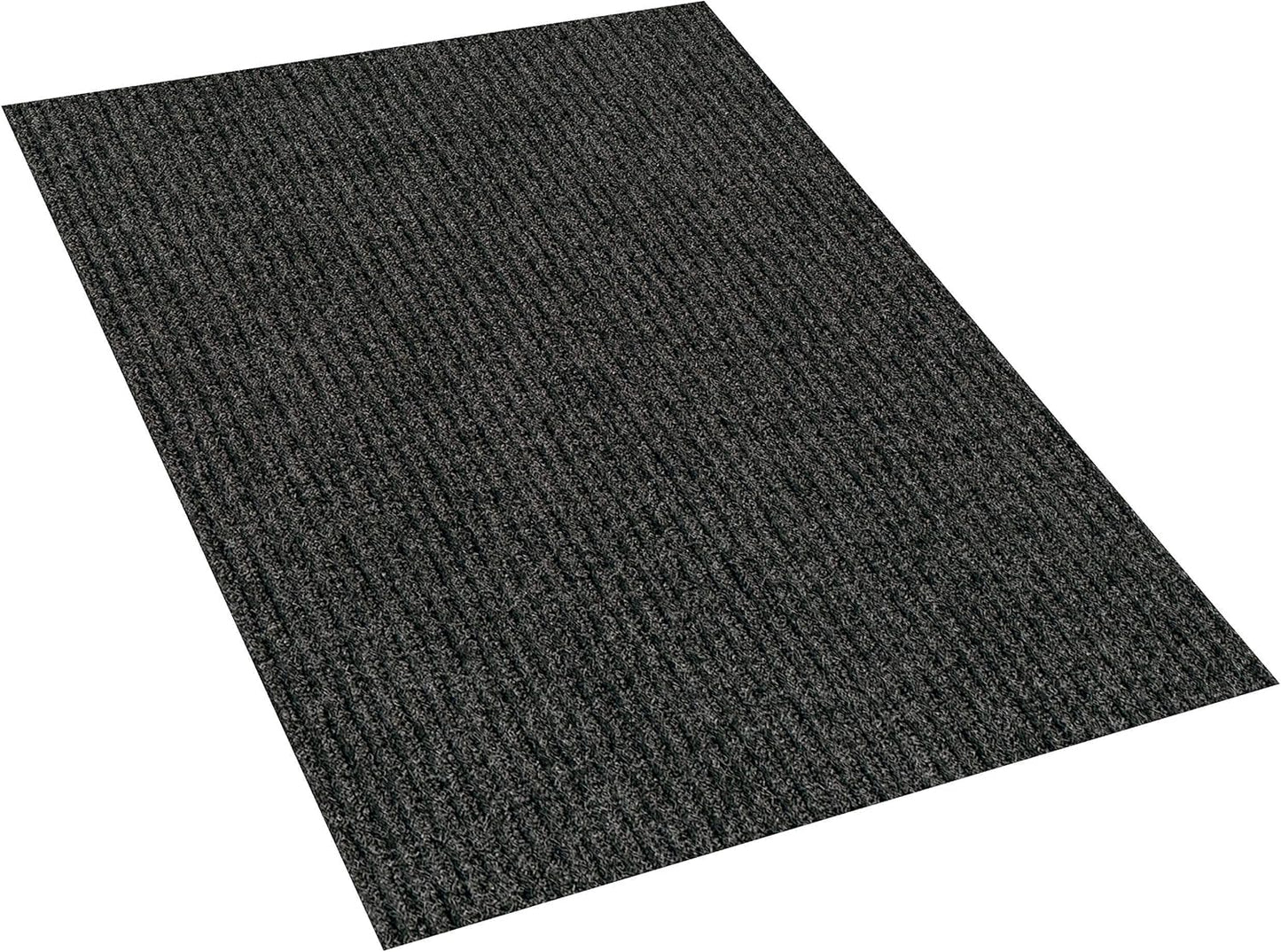 KOECKRITZ Heavy Duty Durable All Weather Indoor/Outdoor Non Slip Entrance Mat Rugs and Runners for Office Business Building Home Garage Front Door (3' x 8', Charcoal)