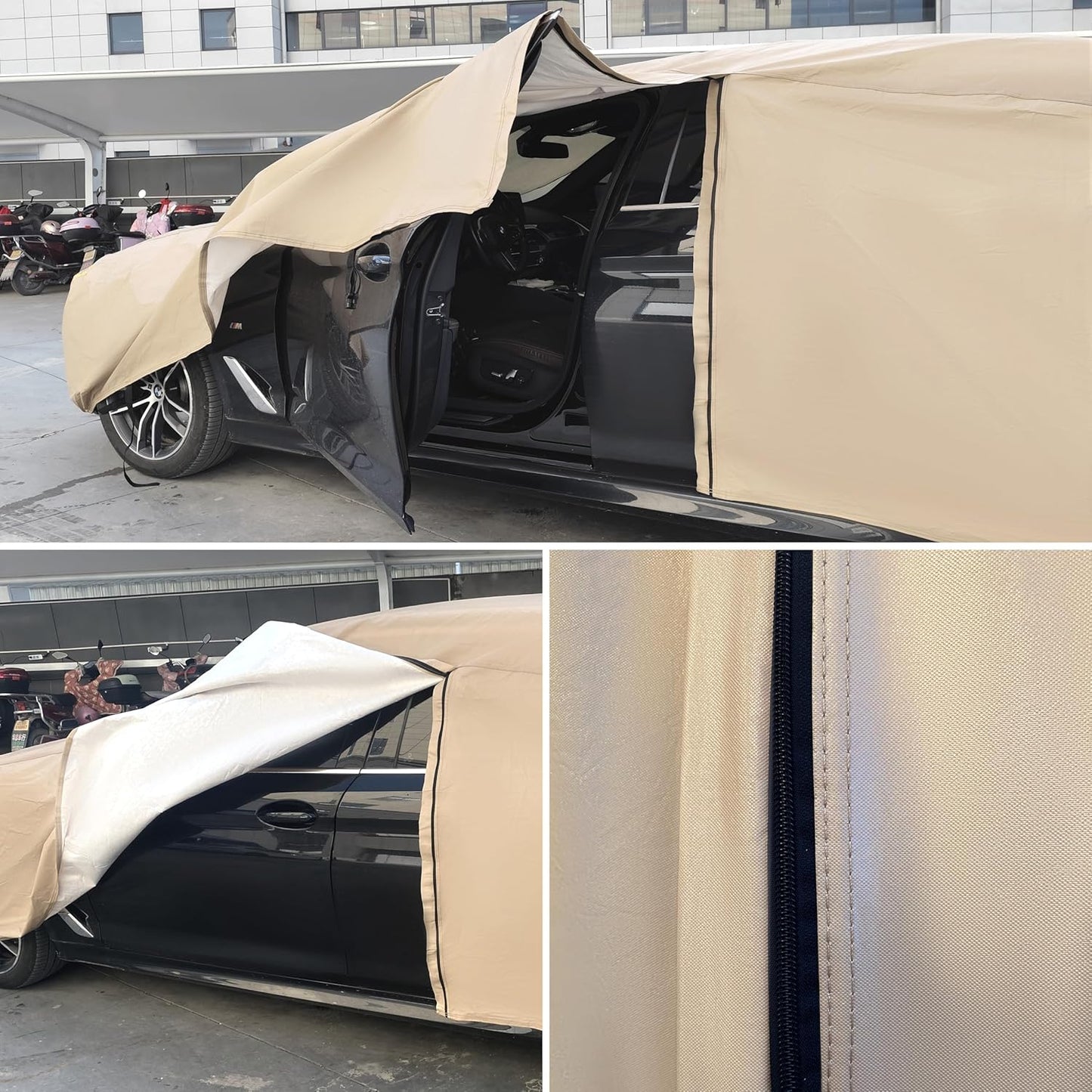 Heavy Duty Outdoor Car Cover Custom Fit for Accord,Windproof All Weather Waterproof Sun Rain UV Dust Snow Protection Outdoor Car Covers
